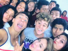 Selfie-Time in der Escuela Solier Dance in Villa el Salvador