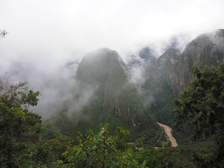 On the way up to Machu Picchu